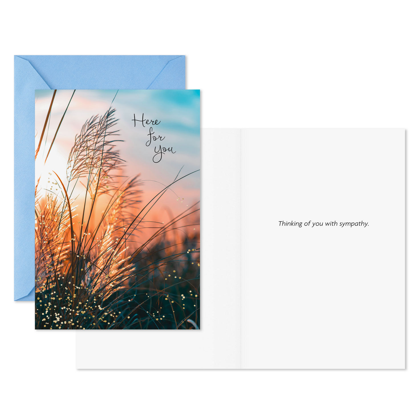 Nature Landscapes Sympathy Cards Pack Card Front with Sentiment image number 3