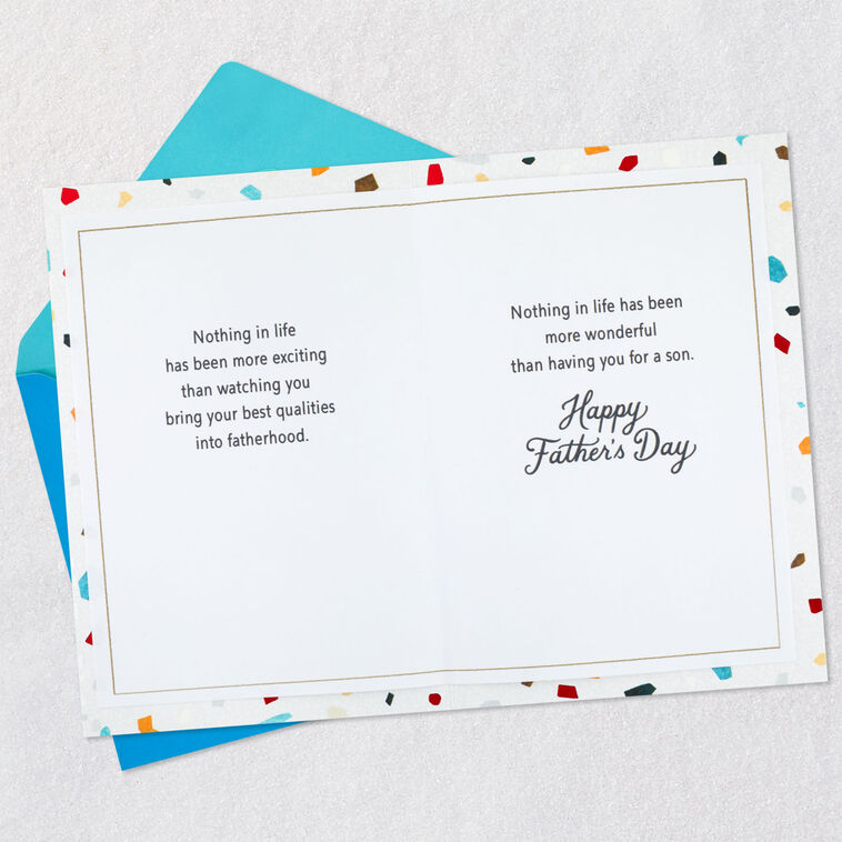 Great Sons Become Great Dads Father's Day Card for Son, , large image number 4