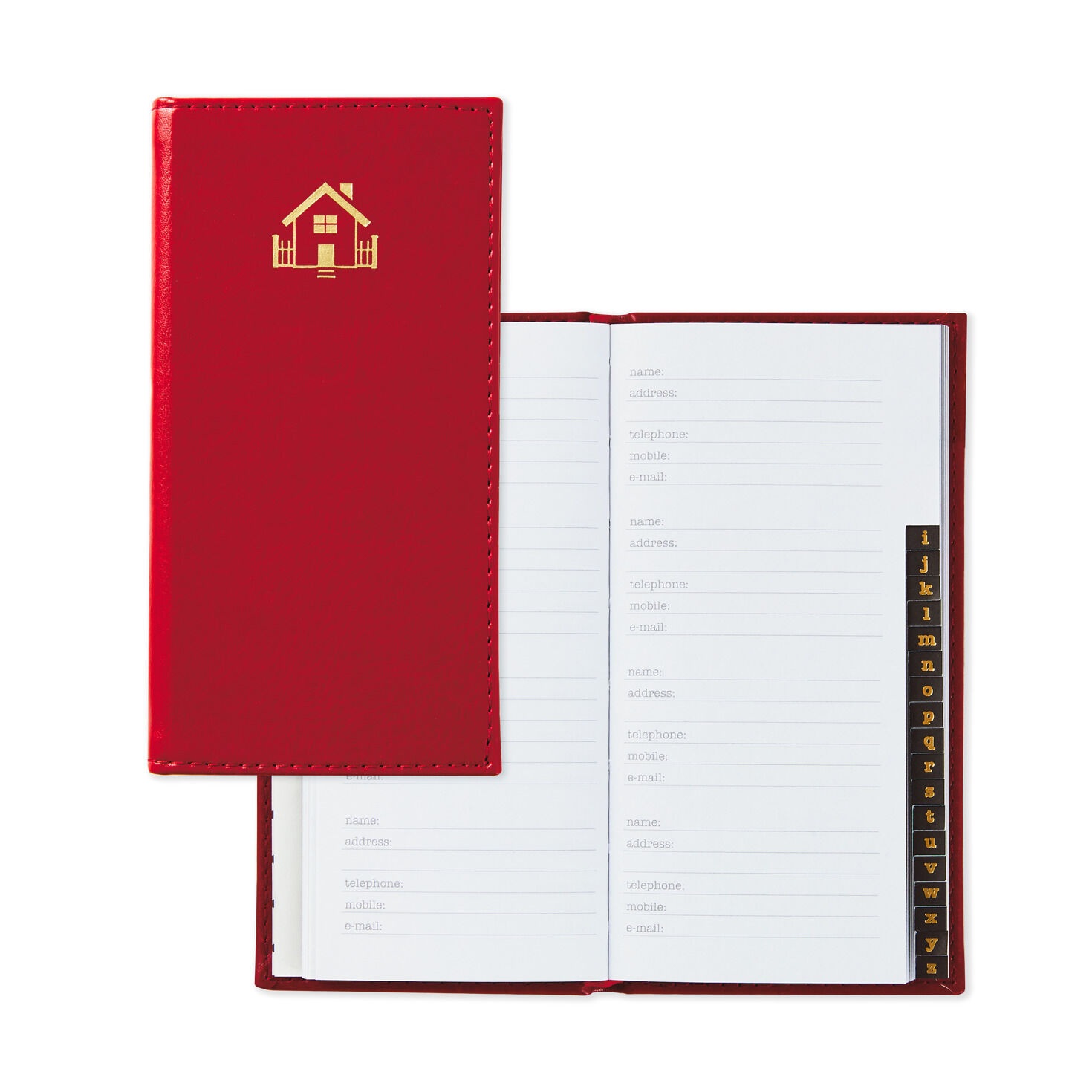 Red Faux Leather Slim Address Book for only USD 9.99 | Hallmark