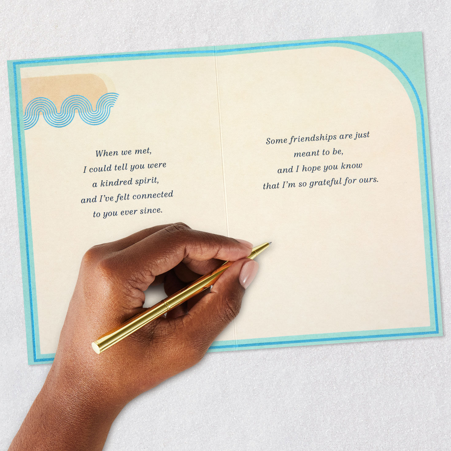 Soul Friends Modern Abstract Friendship Card Signing card image number 7