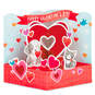 Much Love Dog and Cat With Hearts 3D Pop-Up Valentine's Day Card, , large image number 2