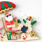 Tropical Santa with Flamingo Christmas Card Card Front Detail image number 5