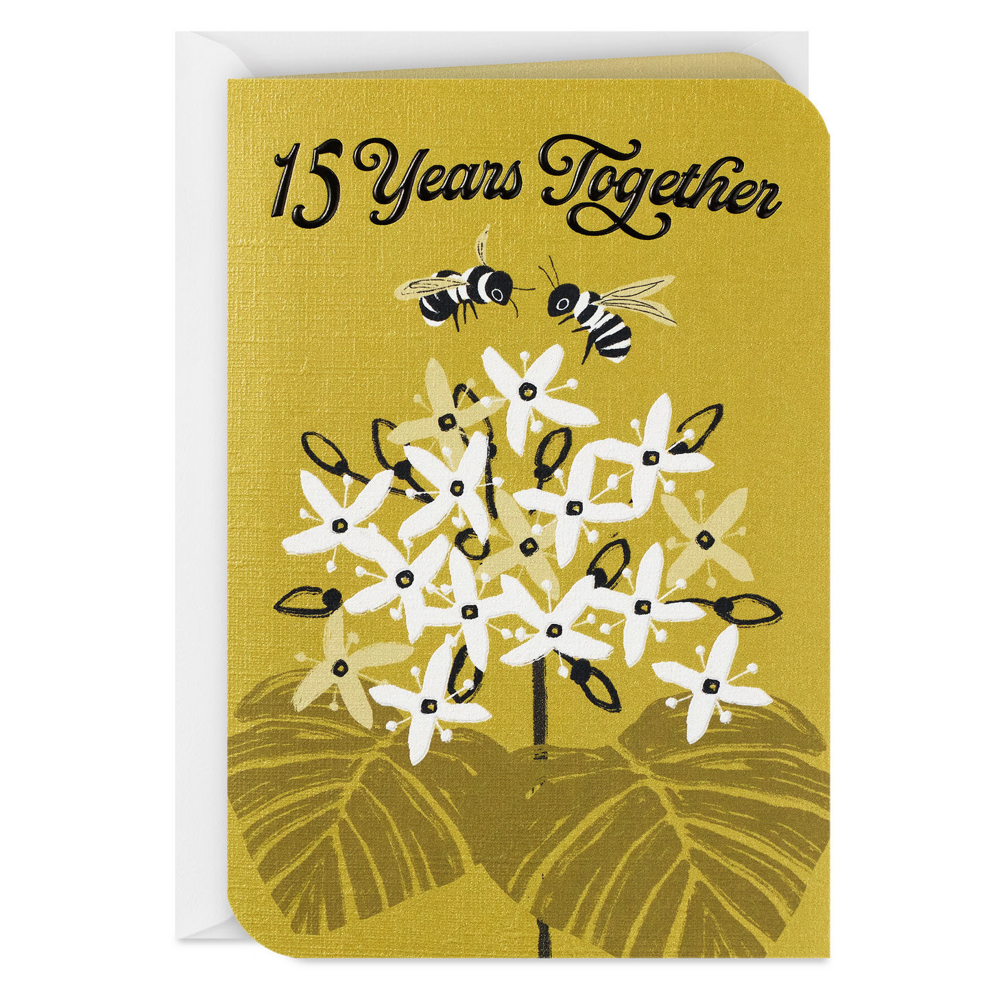 Working and Laughing Together 15th Anniversary Card