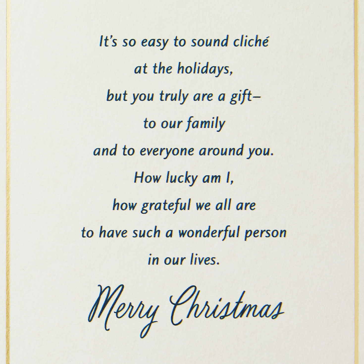 Snowy Cabin in Cloche Aunt Christmas Card Sentiment image number 2