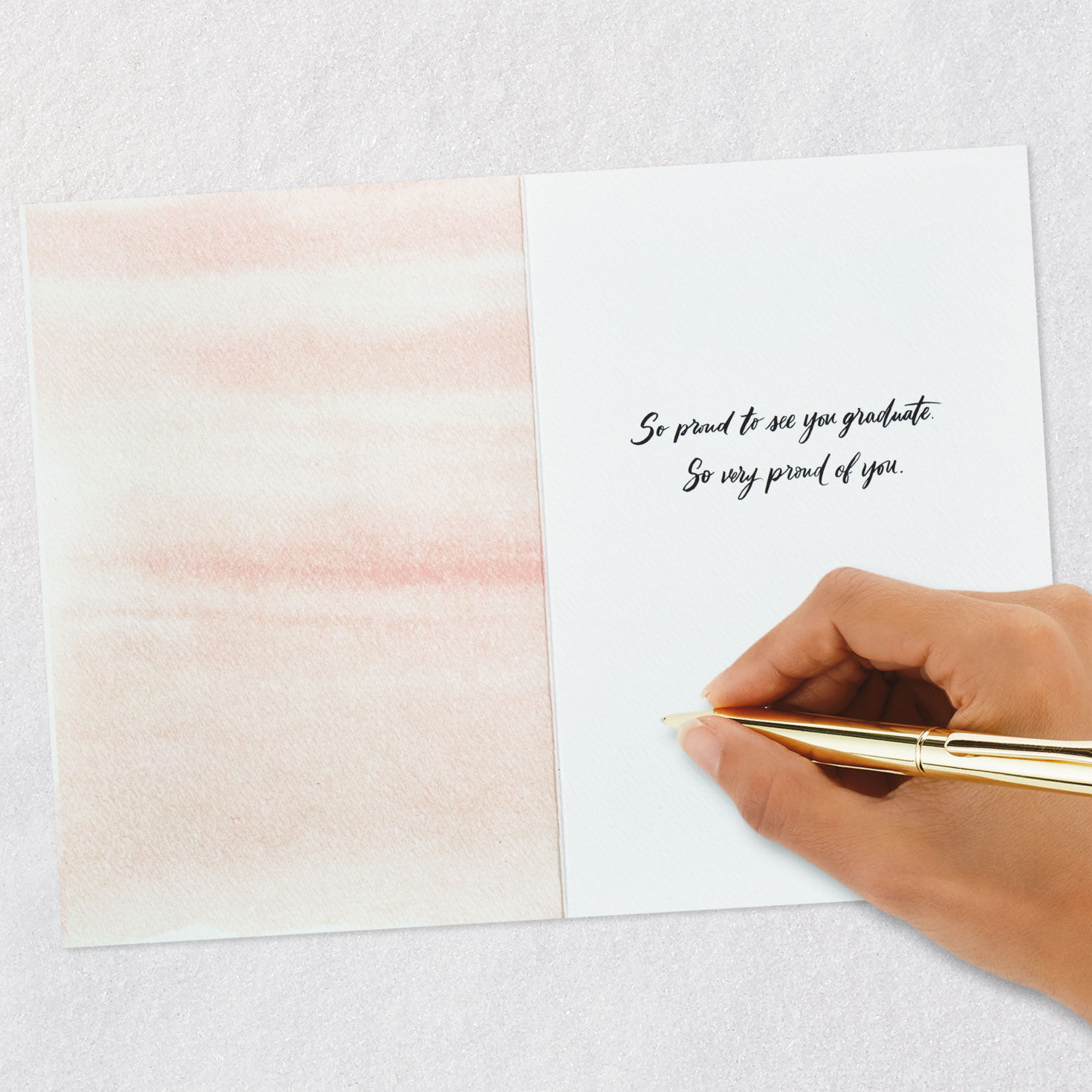 Girl In Gown Throwing Cap Graduation Card for Her  image number 6