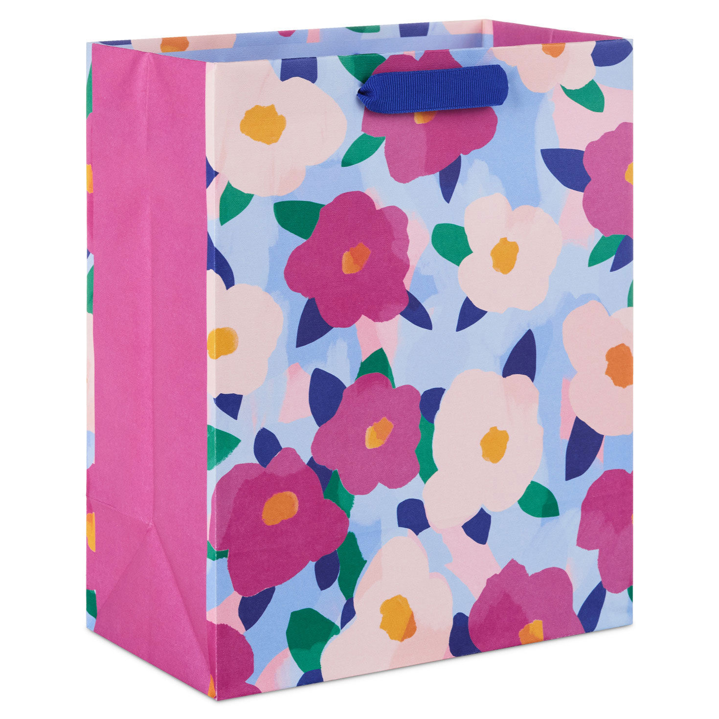 9.6" Bold Floral Print Medium Gift Bag