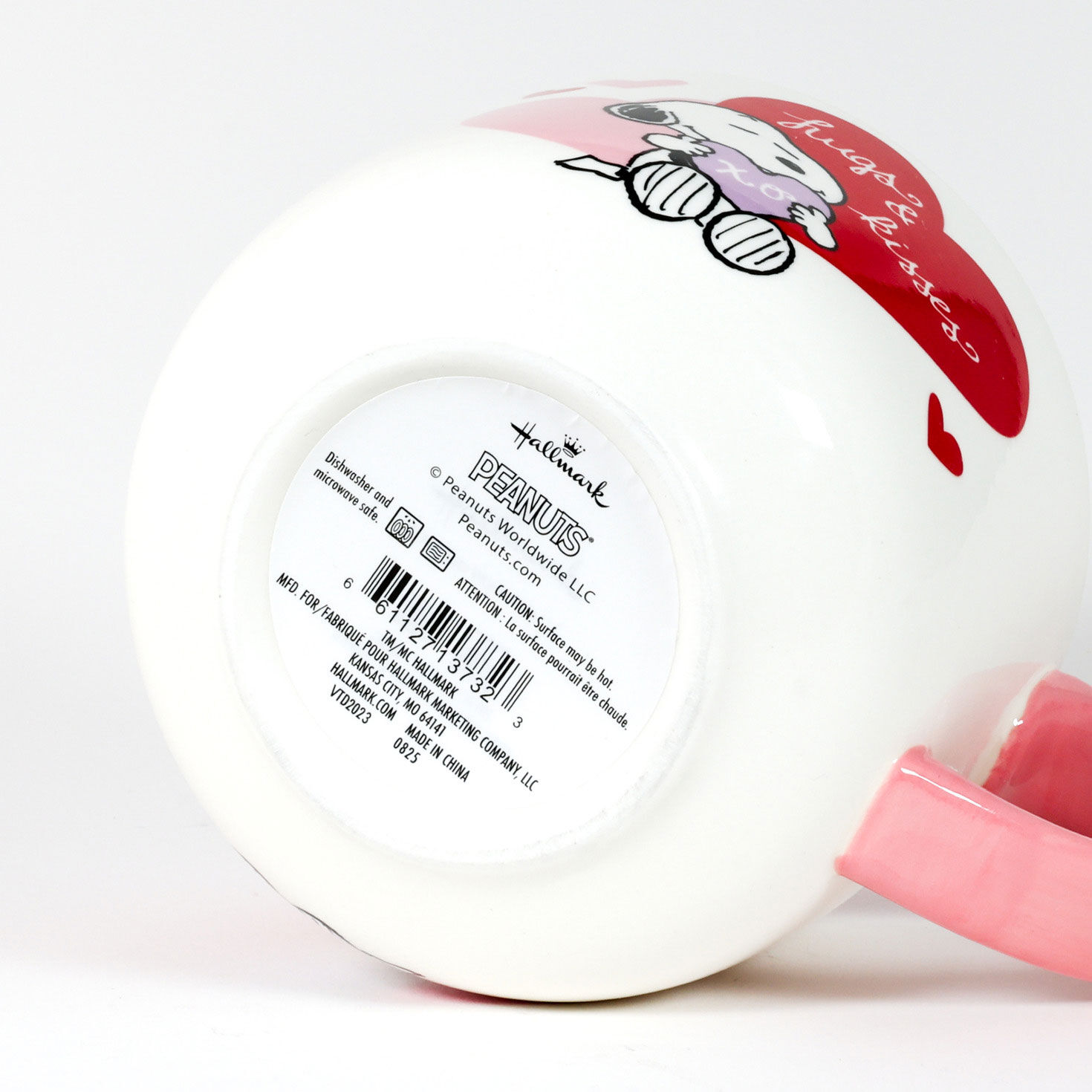 Peanuts Snoopy Hugs and Kisses Soup Mug bottom image number 6