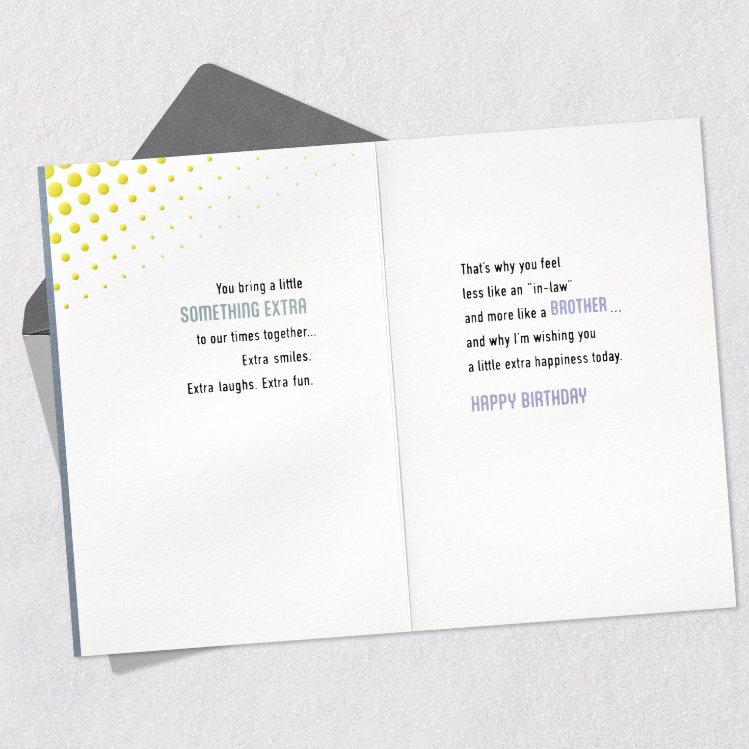 You Bring Something Extra Birthday Card for Brother-in-Law for only USD 7.99 | Hallmark