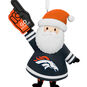 Denver Broncos Santa Fan Christmas Ornament closeup view image number 5