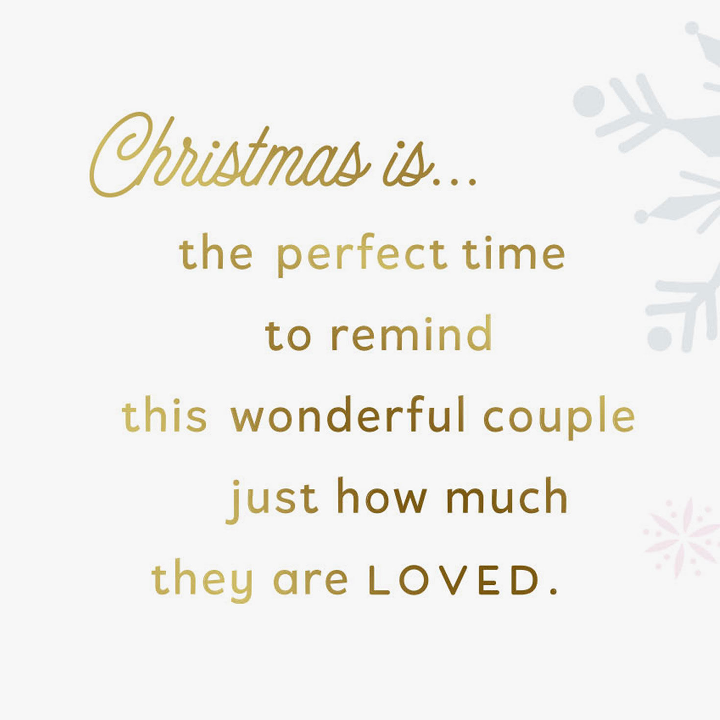 Joy, Peace and Love Christmas Card for Son and Daughter-in-Law, , large image number 3