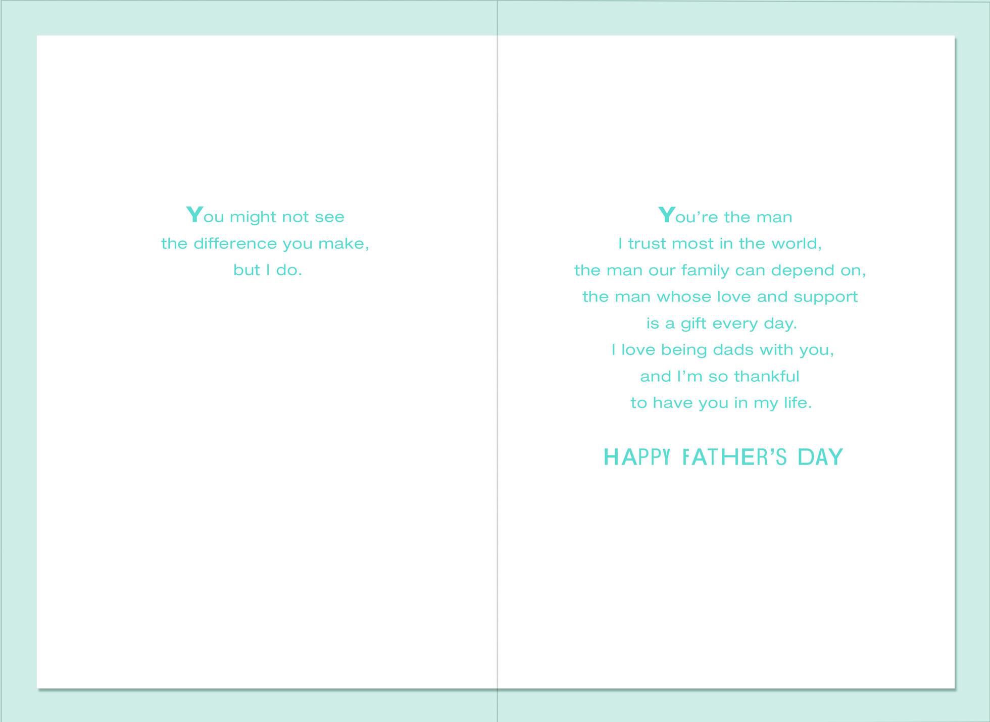 You're Amazing Father's Day Card for Partner