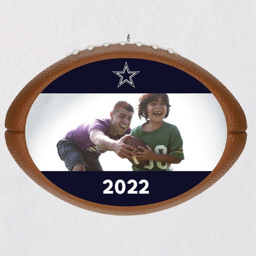 NFL Football Dallas Cowboys Text and Photo Personalized Ornament, 