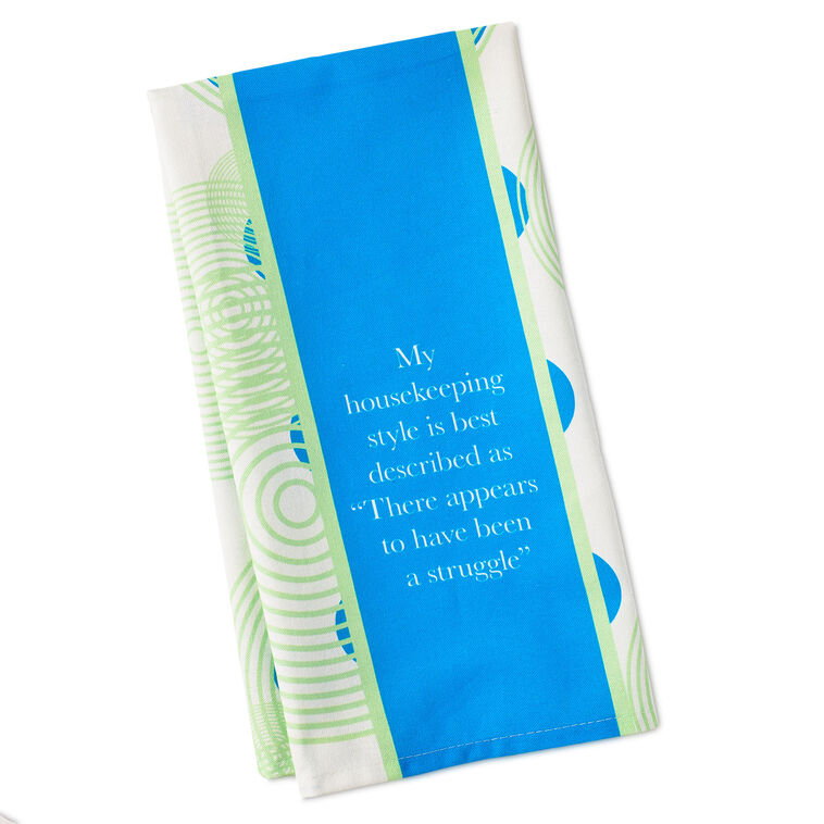 Drinks on Me Struggle Funny Dish Towel, , large image number 1