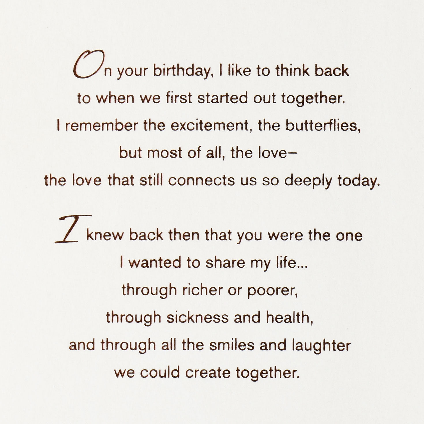 Moroccan Tile Romantic Love Birthday Card Sentiment image number 2