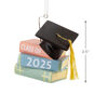 Graduation Cap and Books Christmas Ornament measurement image number 3