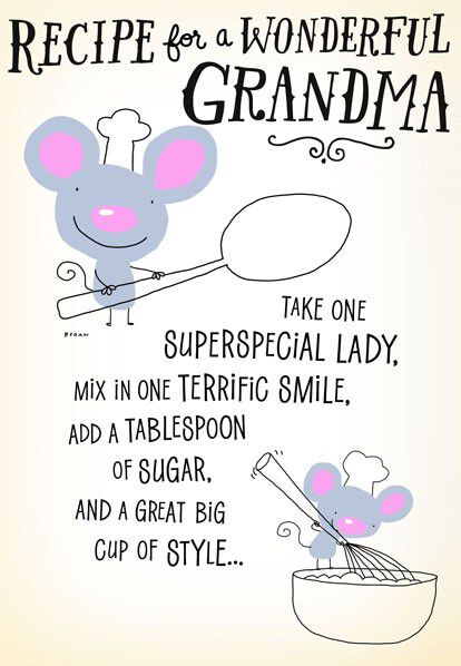 Recipe for a Wonderful Grandma