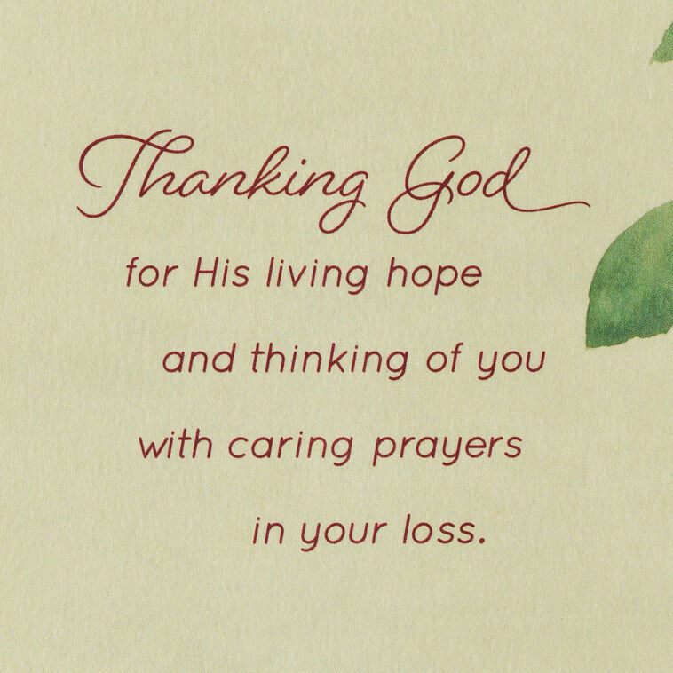 Prayers for You and Your Family Religious Sympathy Card, , large image number 2