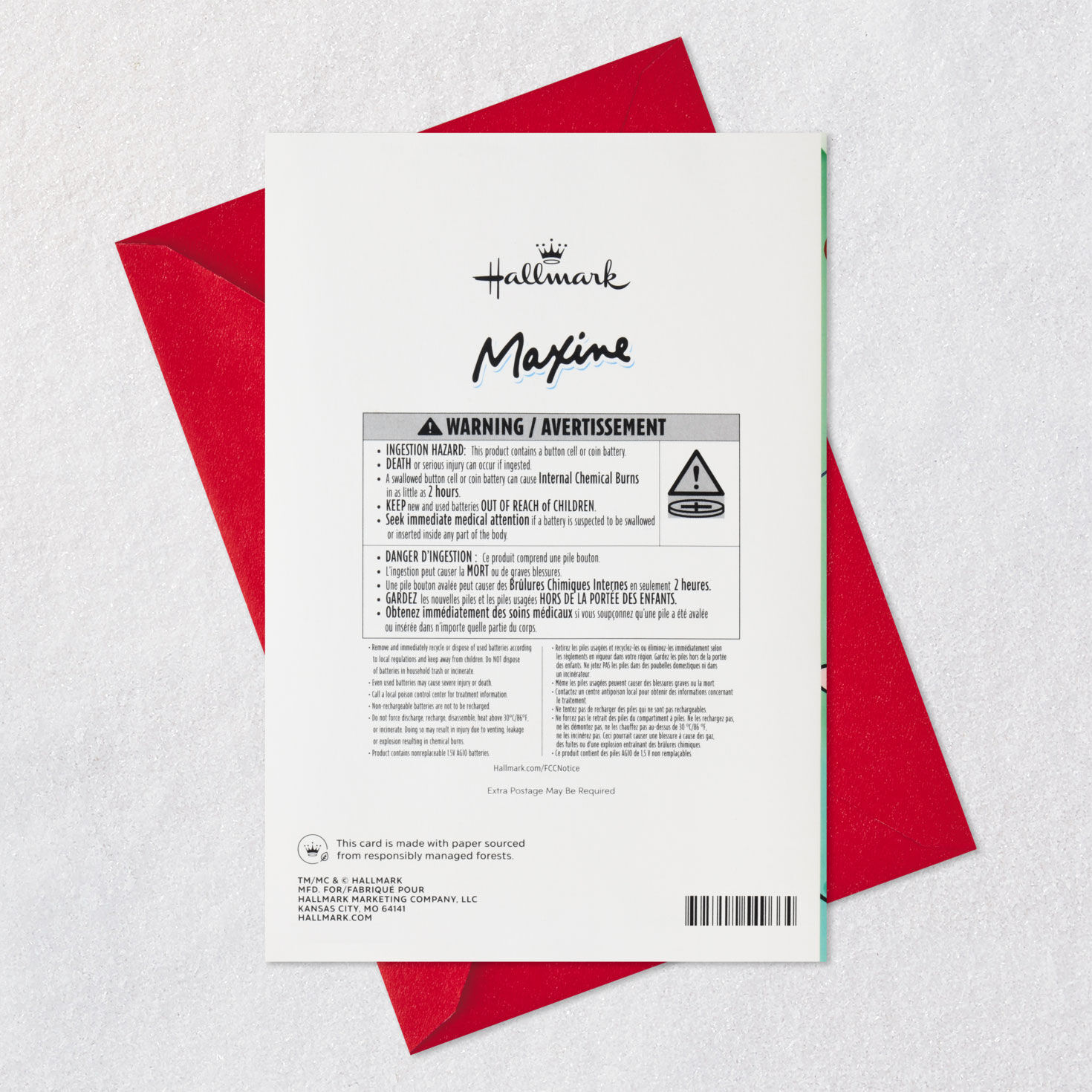 Maxine&trade; As Merry as it Gets Funny Christmas Card With Sound and Light, , large image number 8