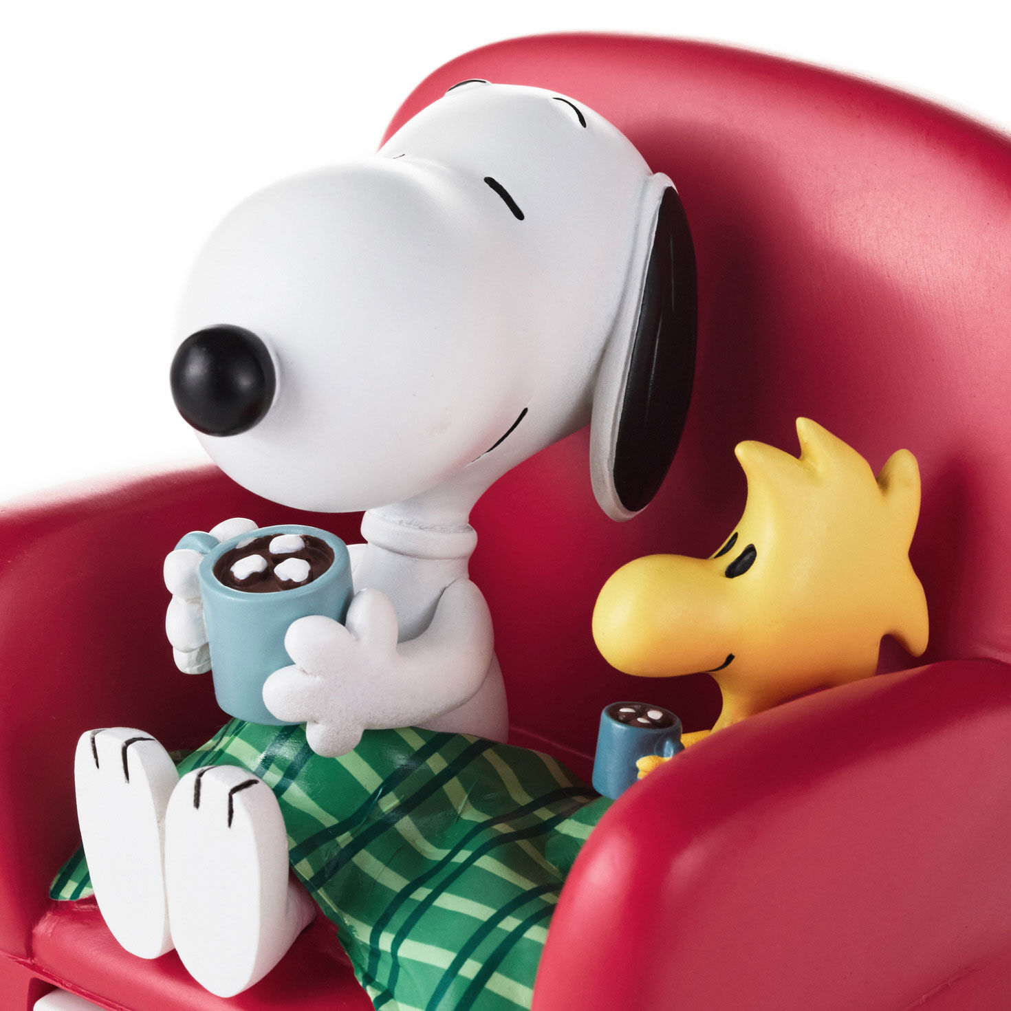 Christmas Countdown Snoopy and Woodstock Figurine closeup detail image number 4