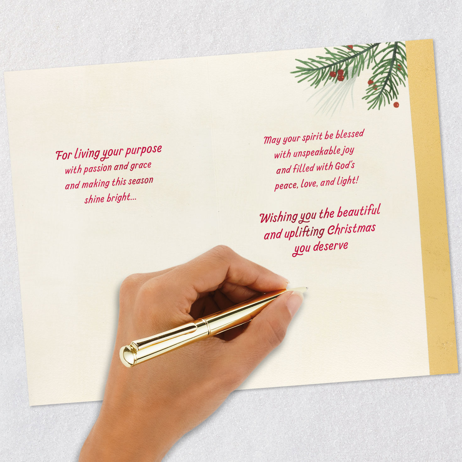 Lighting Candles Religious Thank You Card Signing card image number 8