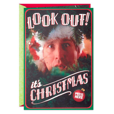 National Lampoon's Christmas Vacation™ Squirrelly Holiday Funny Pop-Up Christmas Card With Sound, , large