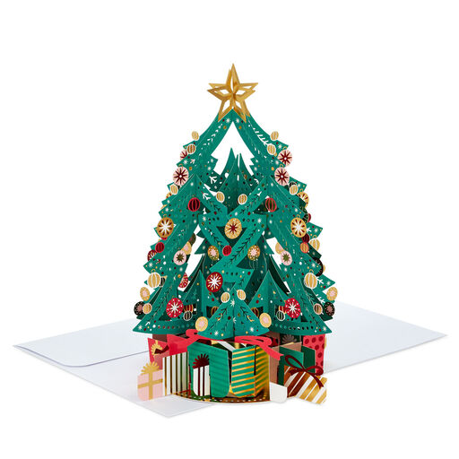 Jumbo Christmas Tree 3D Pop-Up Christmas Card, 