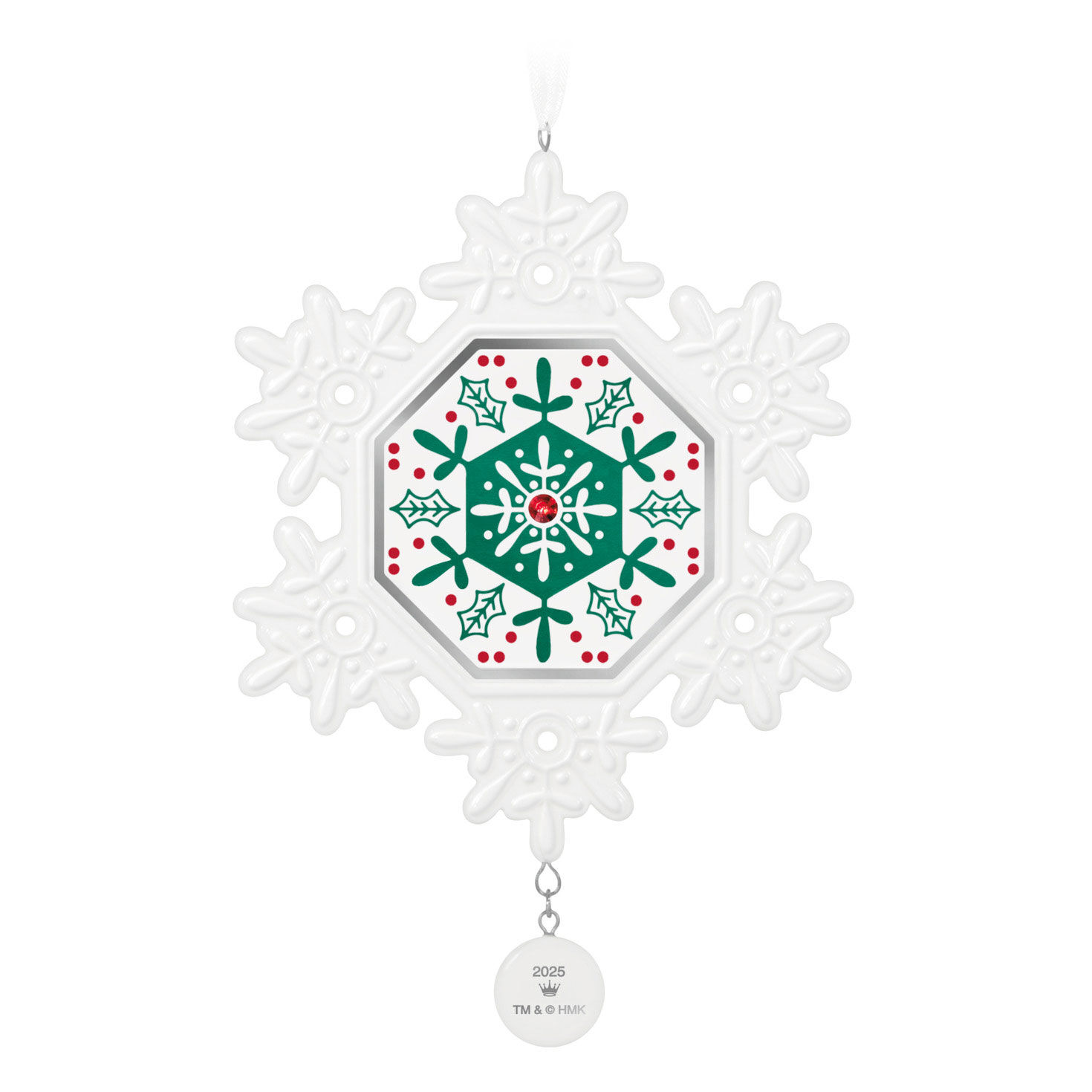 Snowflake 2025 Keepsake Ornament Back image number 6