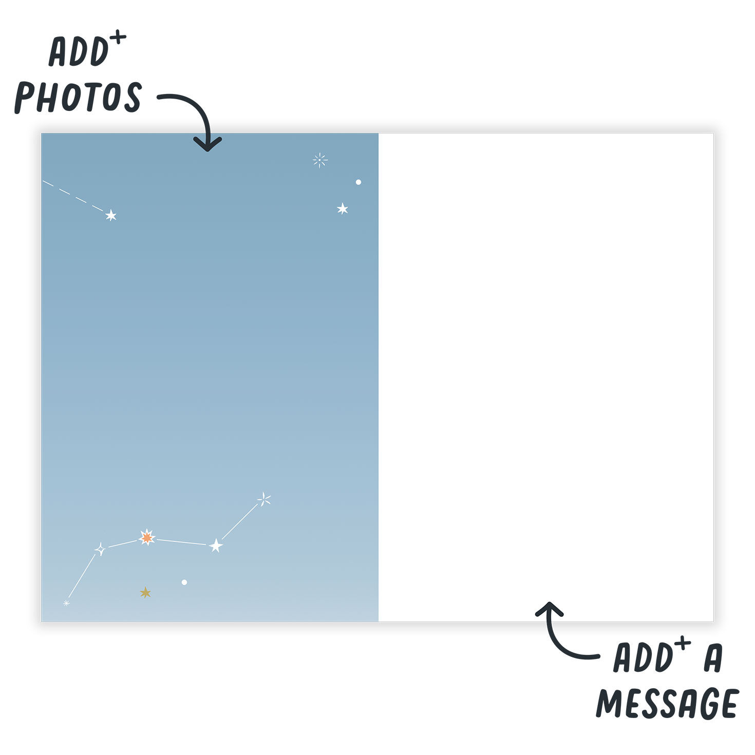 Space Icons Star Photo Personalized Everyday Card  image number 3
