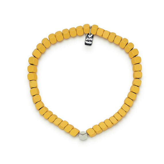 Pura Vida Coated Yellow Hematite Stretch Bracelet, , large image number 1