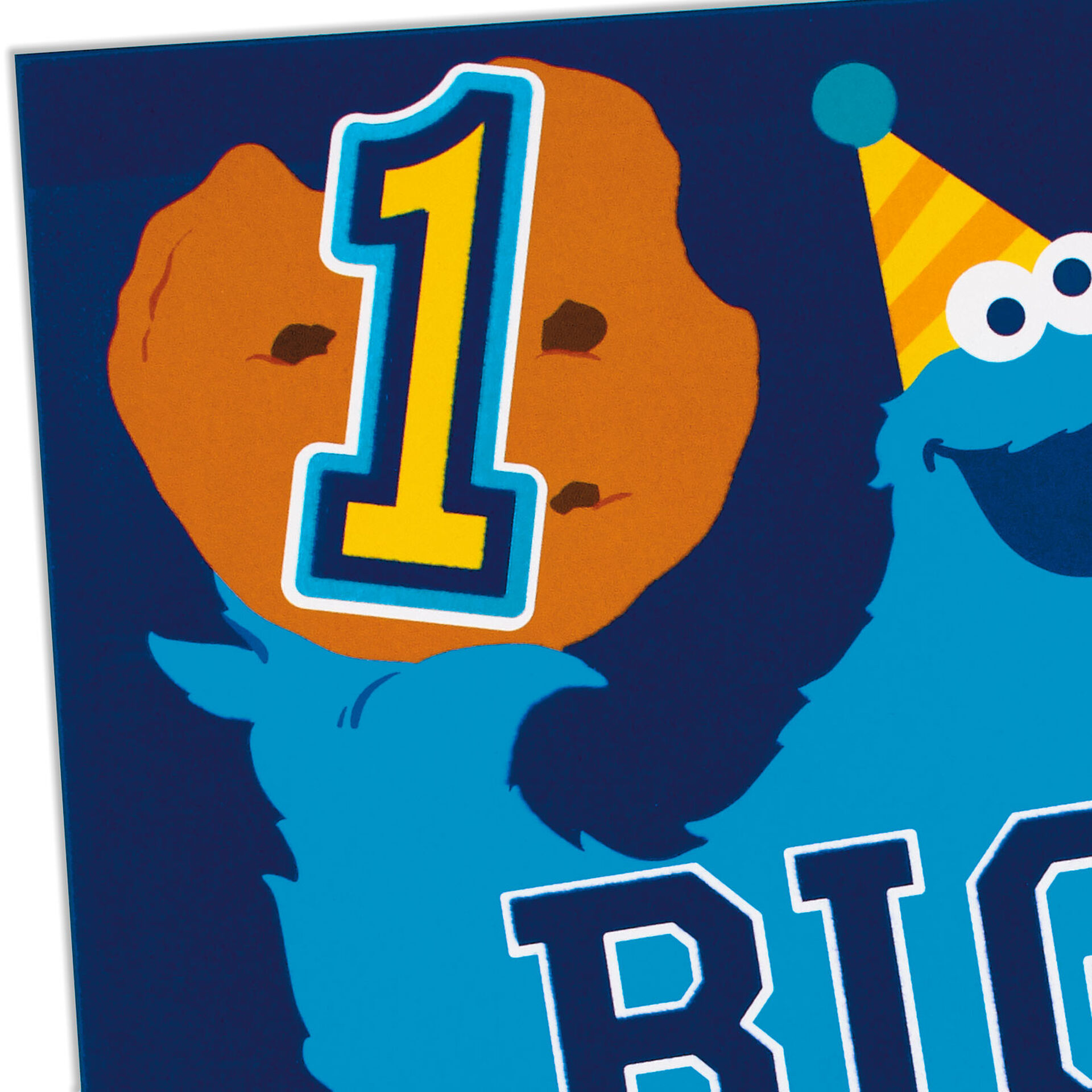 Sesame Street® Cookie Monster 1st Birthday Card With Sticker - Greeting ...