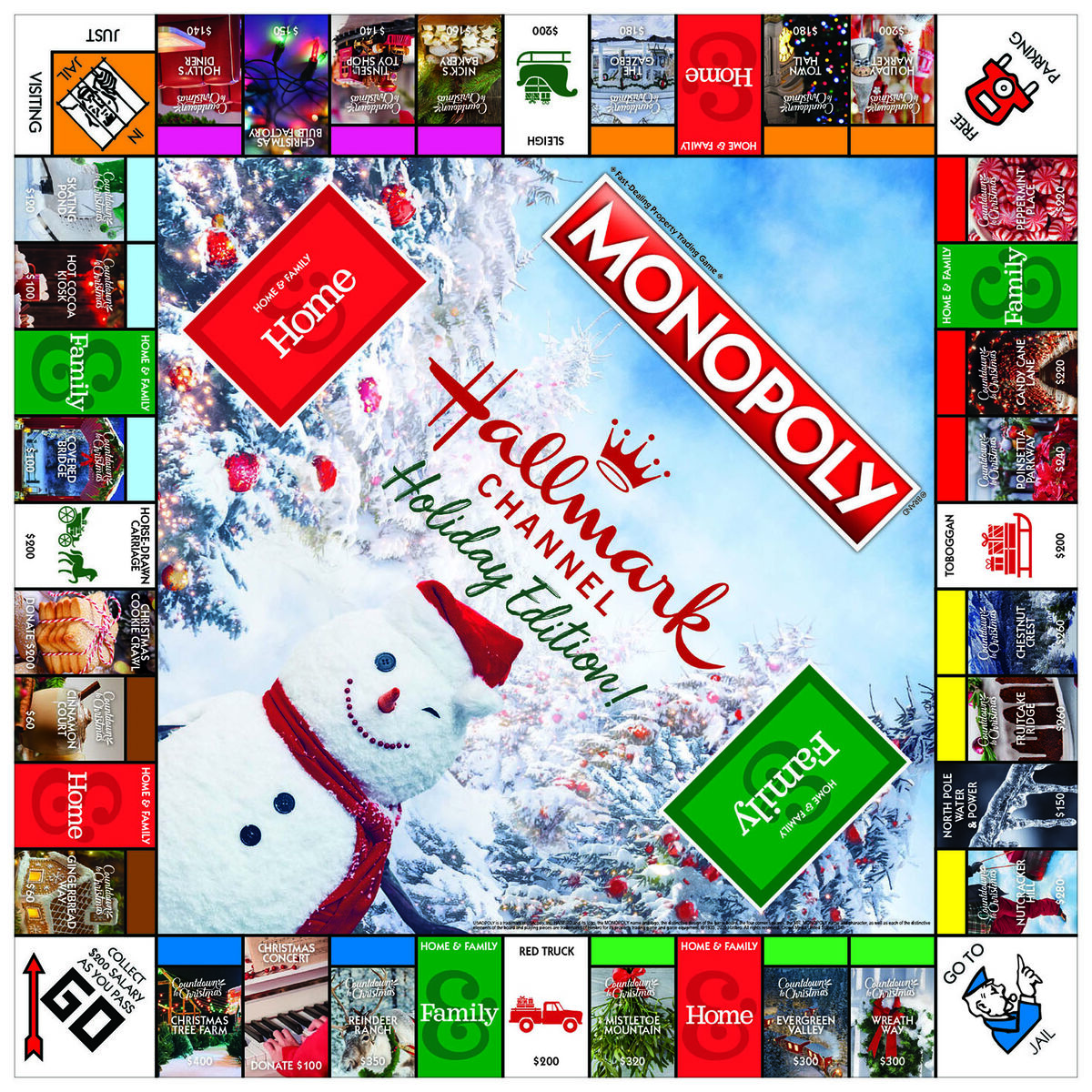 Monopoly Hallmark Channel Holiday Edition Board Game Puzzles & Games Hallmark