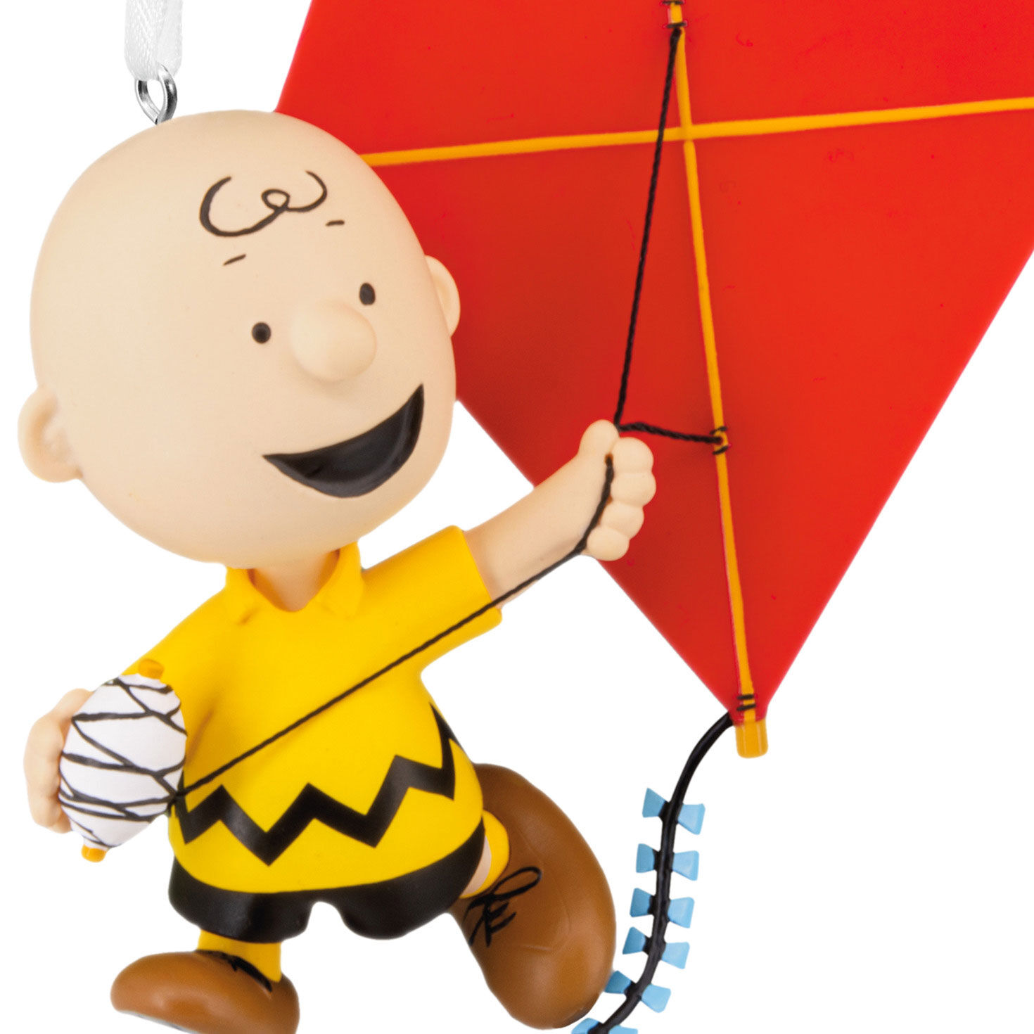 Charlie Brown Snoopy Fly Kite Christmas Ornaments upclose view image number 8