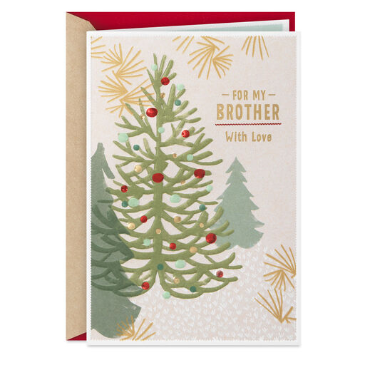 You're Cared About Always Christmas Card for Brother, 