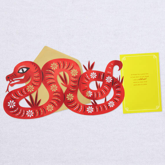 A Good Time to Celebrate Year of the Snake Birthday Card, , large image number 4