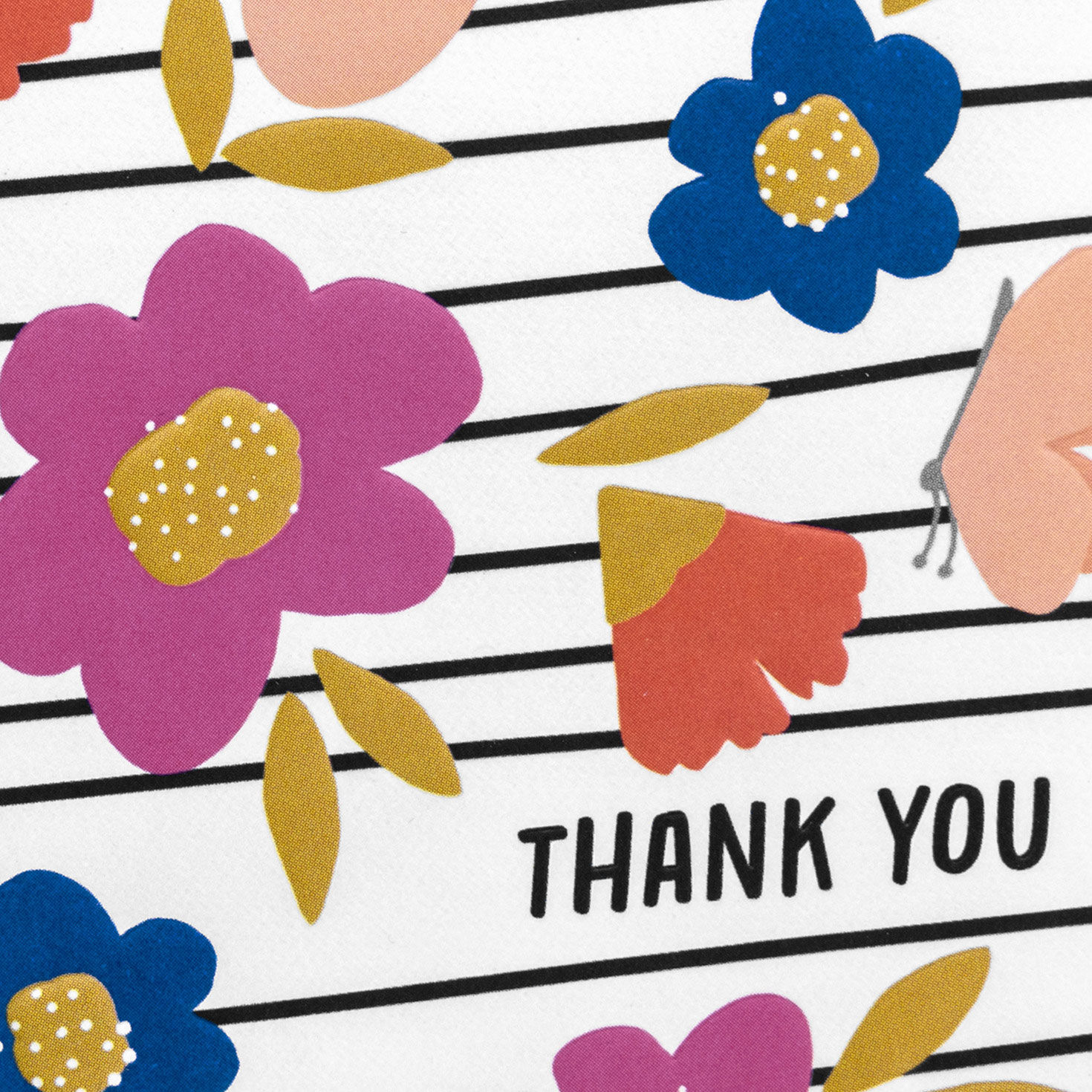 Bold Florals Blank Thank You Note Cards Pack  image number 3