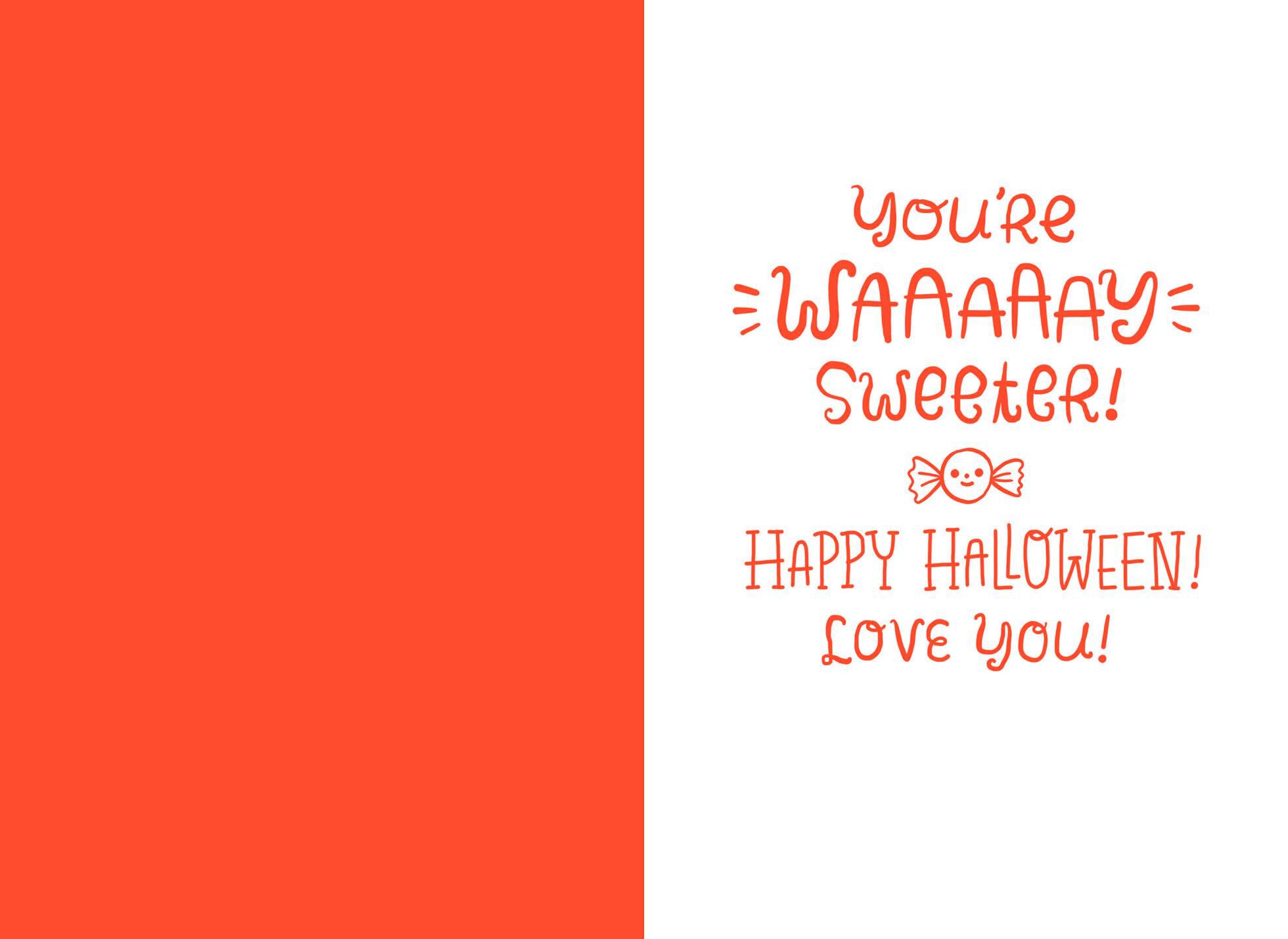 Candy Corn Halloween Card for Granddaughter