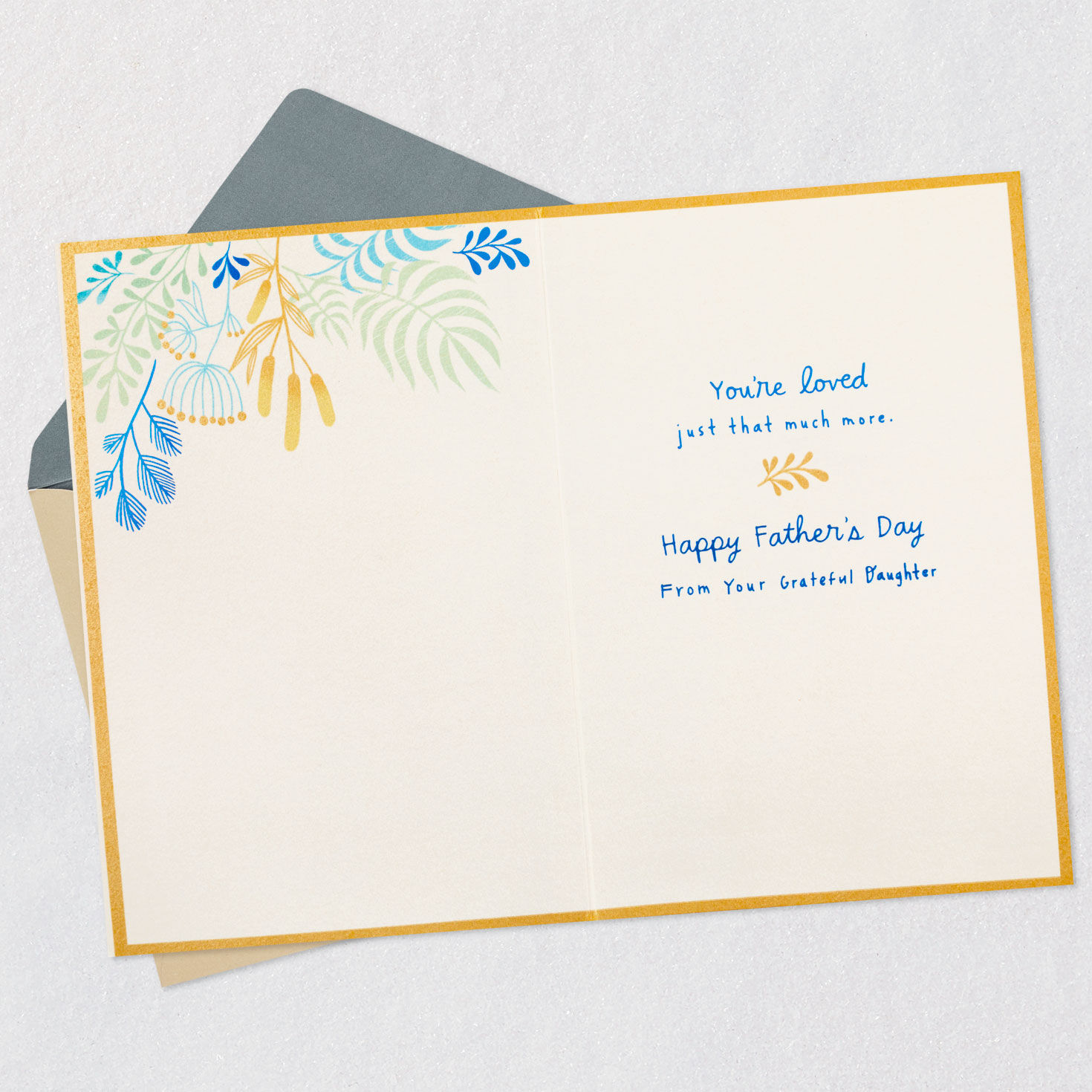 Love and Gratitude Dad Father's Day Card From Daughter, , large image number 3