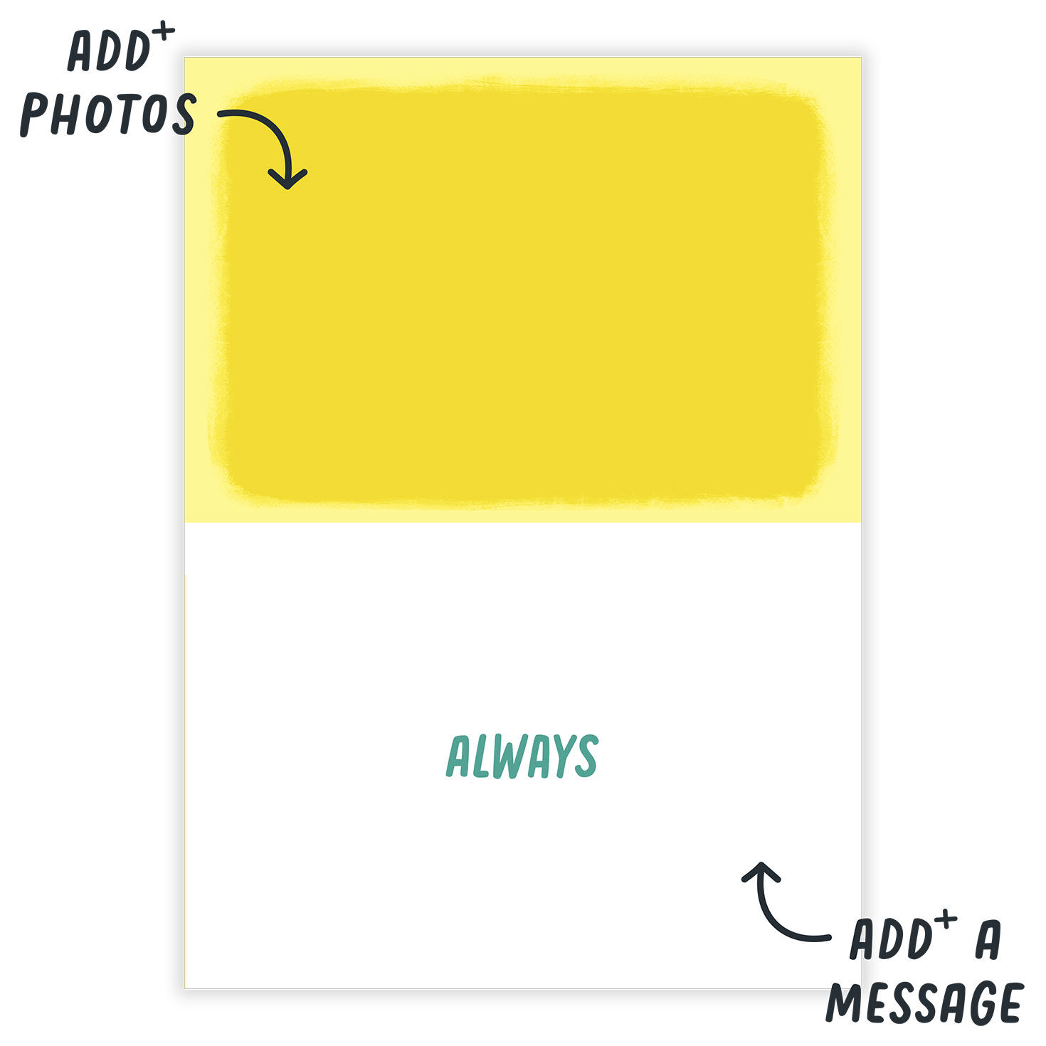 Personalized So Proud Lettering Photo Card  image number 3