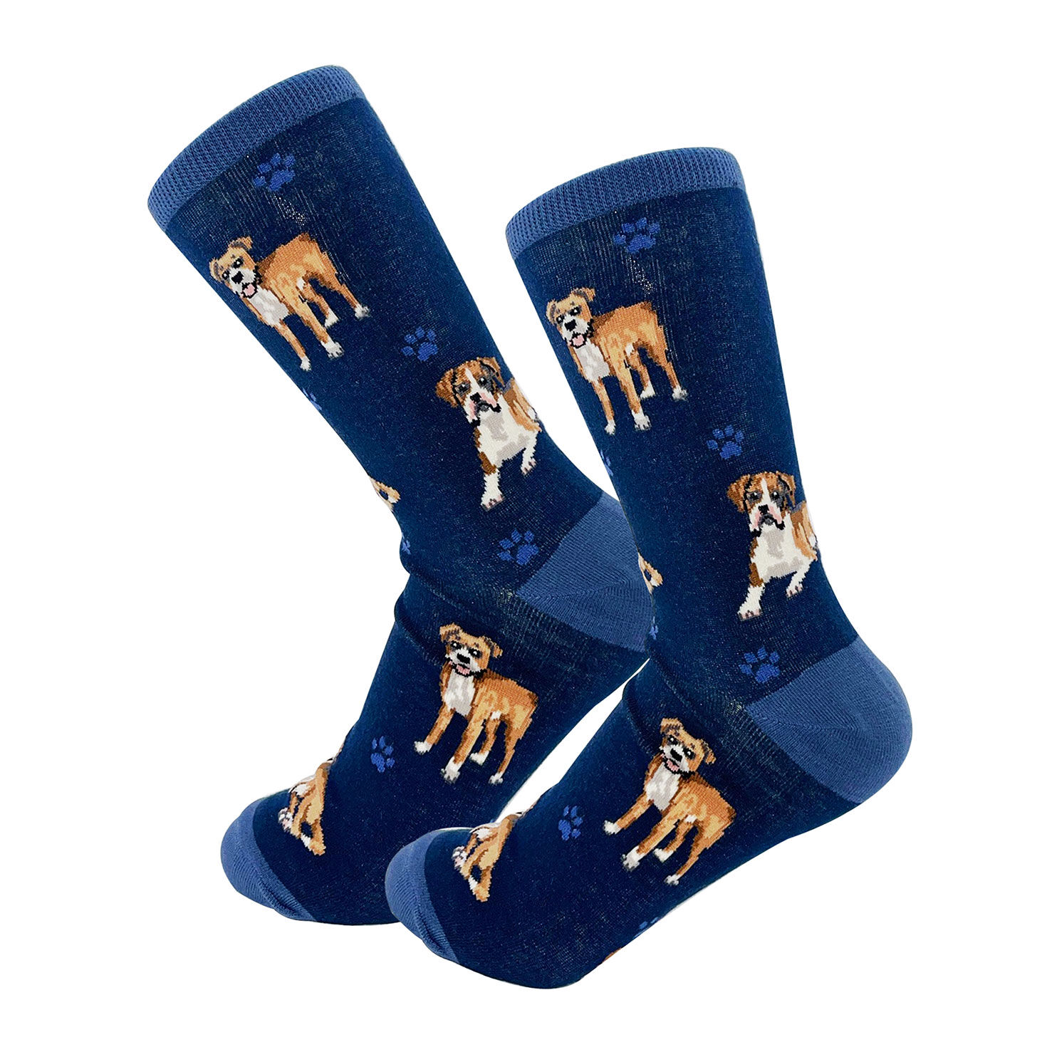 Boxer Novelty Crew Socks  image number 1