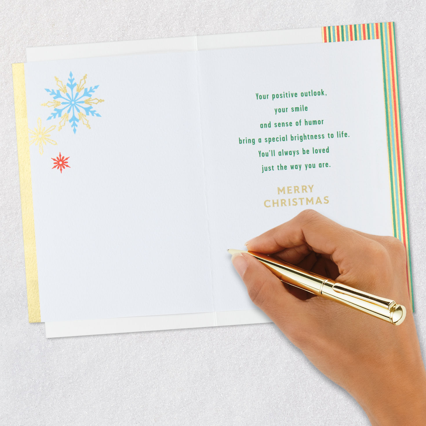 You're a Special Part of Our Family Christmas Card for Granddaughter, , large image number 6