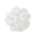 White High Gloss Ribbon Confetti Gift Bow, 4 5/8"