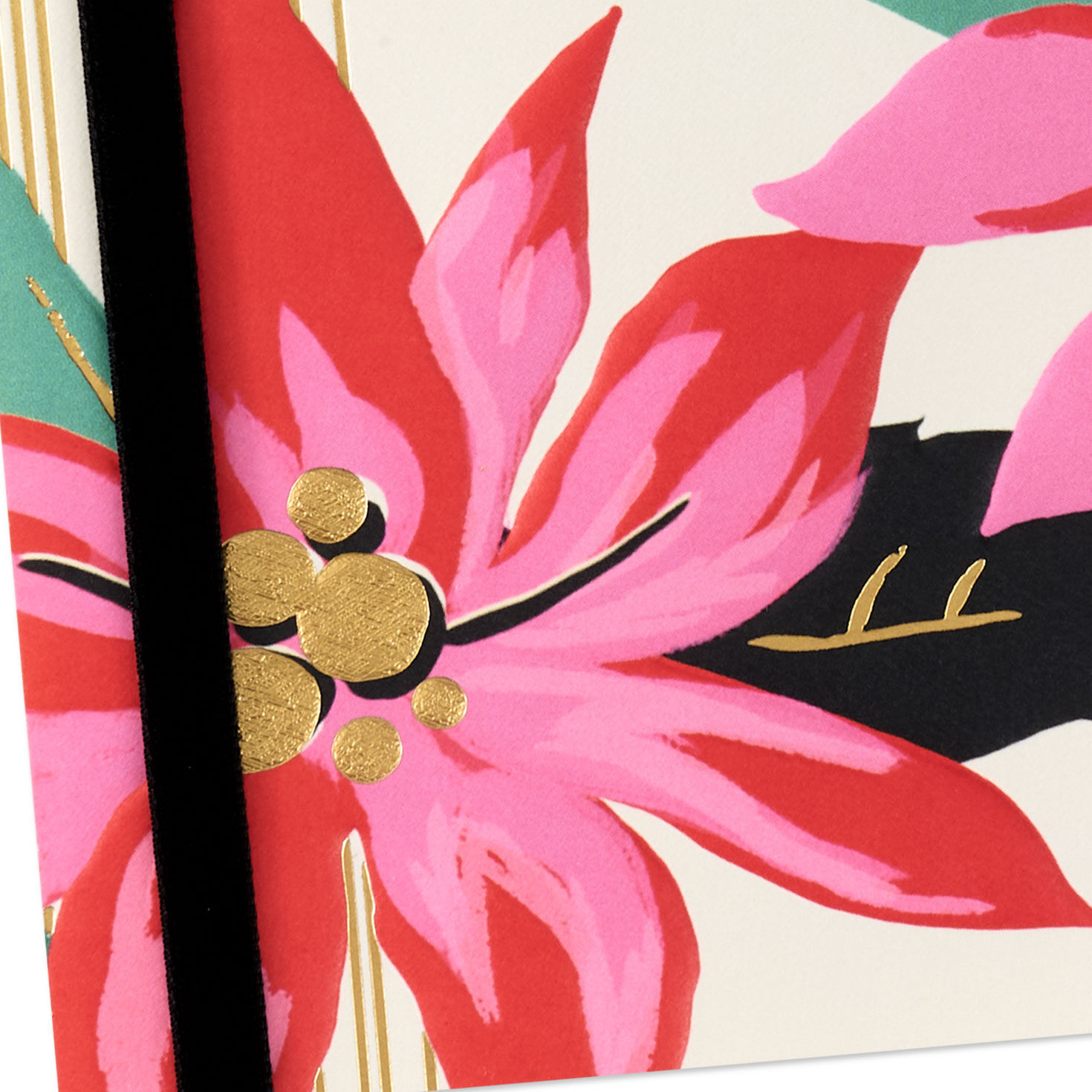 Vintage Flowers Lacey Chabert Romantic Christmas Card Card Front Detail image number 5