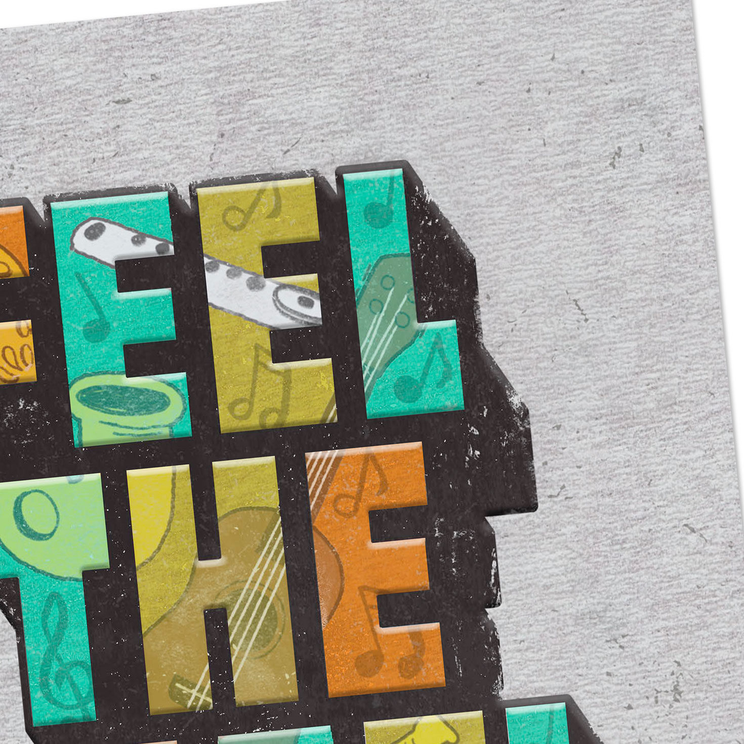 Feel the Beat Musical Icons Lettering Birthday Card for Kids for only USD 3.99 | Hallmark