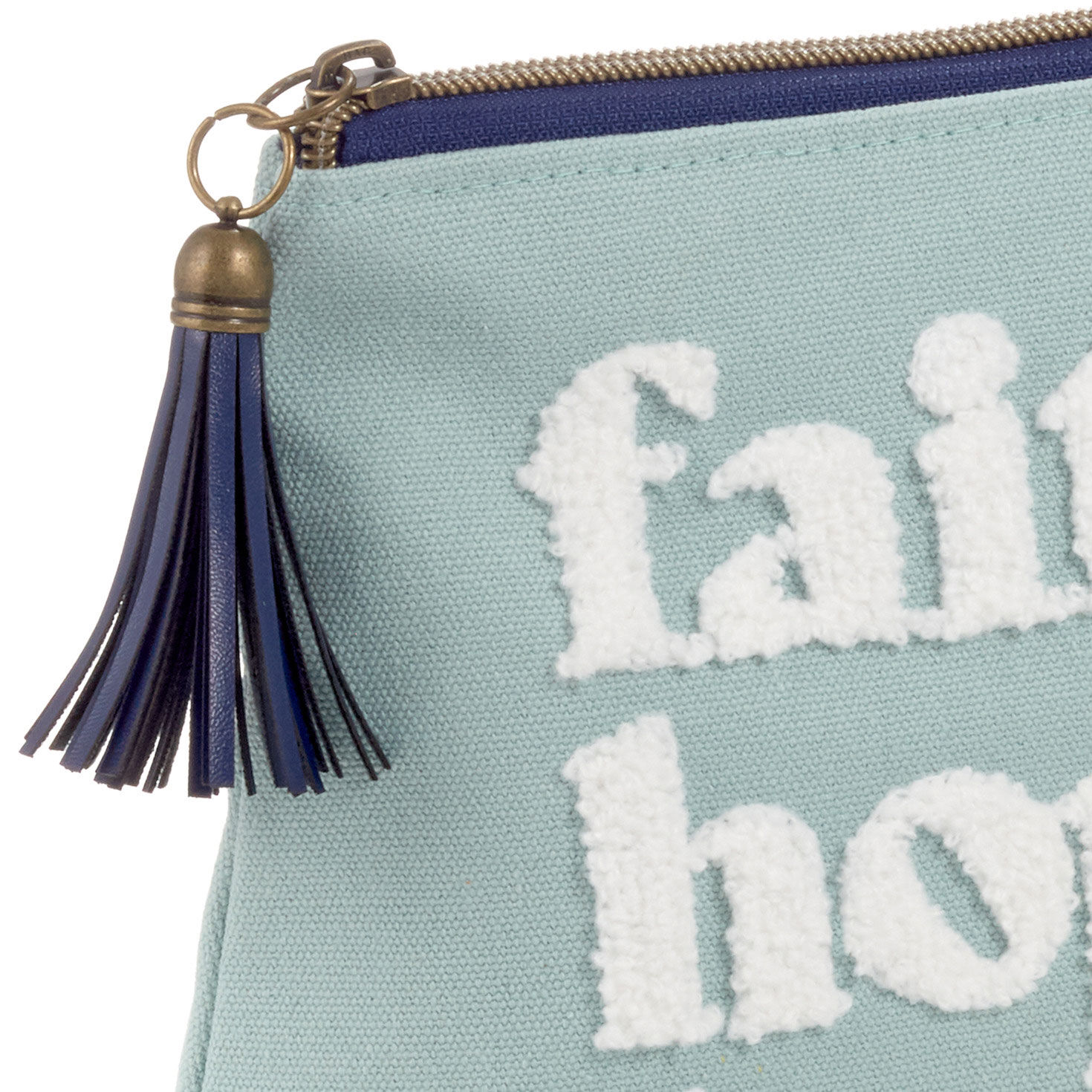 Faith, Hope, Love Blue Canvas Pouch for only USD 19.99 | Hallmark