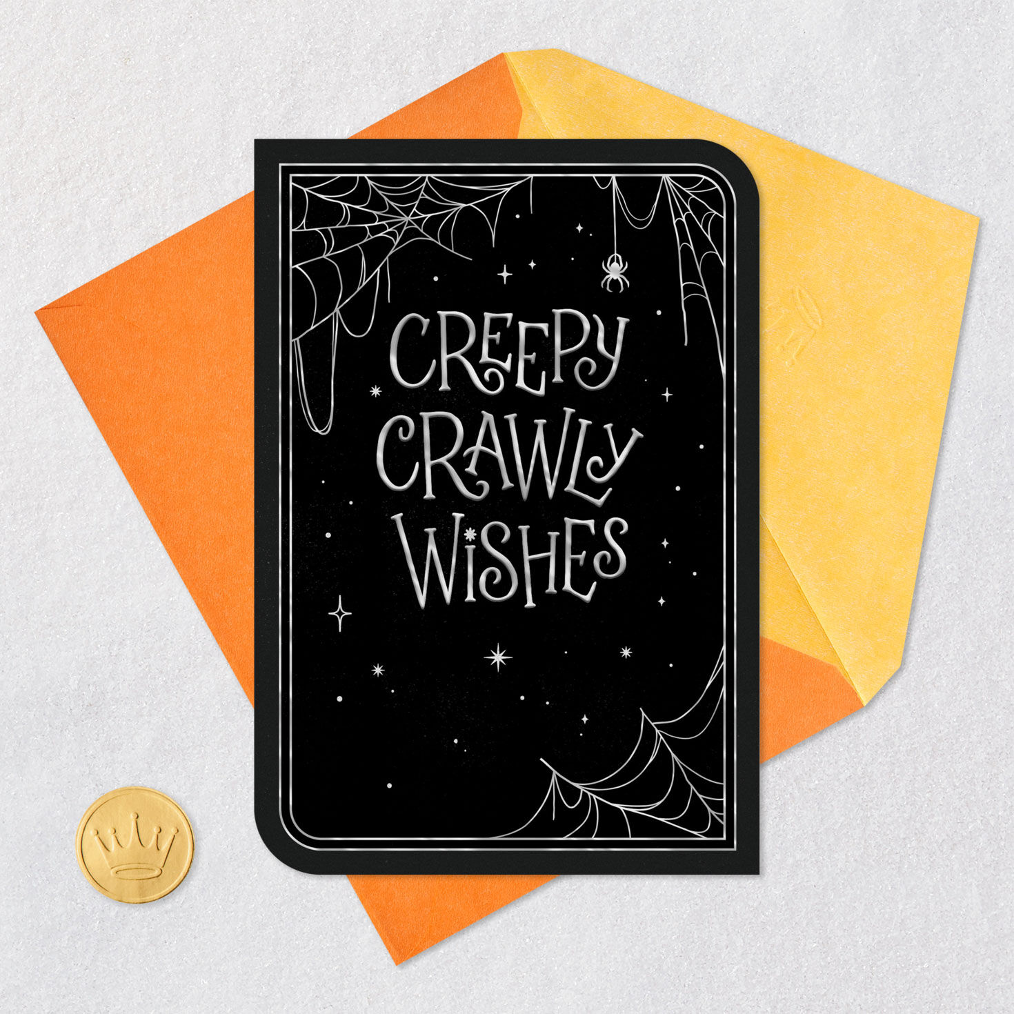 Creepy Crawly Wishes Halloween Card for only USD 3.99 | Hallmark