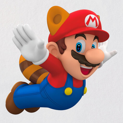 Nintendo Super Mario™ Powered Up With Mario Raccoon Mario Ornament, 