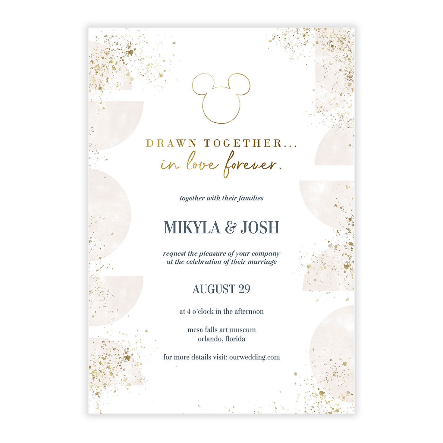 Disney wedding invitations cheap