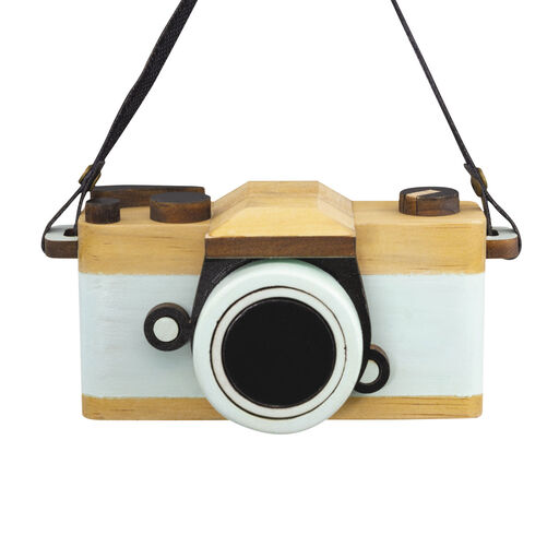 Retro Camera Wood Hallmark Ornament, 