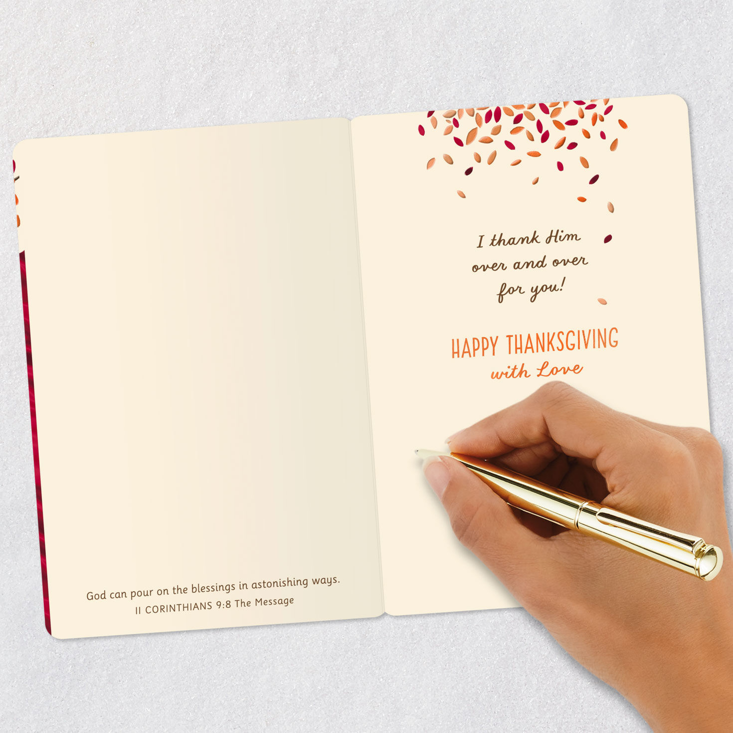 I Thank God Over and Over for You Romantic Religious Thanksgiving Card for only USD 3.99 | Hallmark