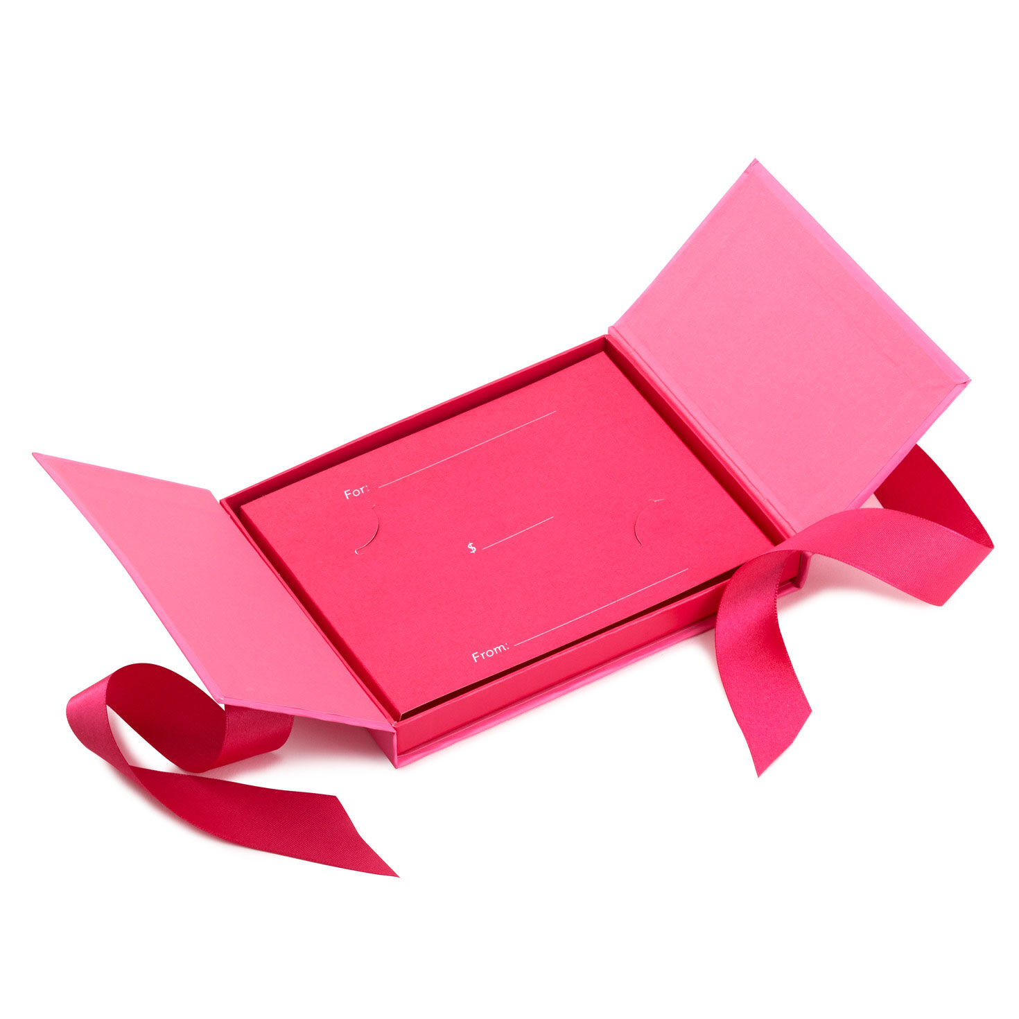 4.5" Pink Gift Card Holder Box With Pink Satin Bow, , large image number 6